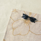 Gepersonaliseerde strandlaken naam Zee Turtle Hawa (In situ)