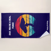 Gepersonaliseerde strandlaken voor papa (Voorkant)