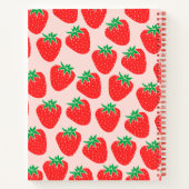 Gepersonaliseerde Strawberry Checklist Notitieboek (Achterkant)