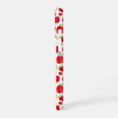 Gepersonaliseerde Strawberry Fun iPhone 16 Glossy Hoesje (Linkerkant)