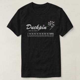 Gepersonaliseerde streepjeslijnscores zwart t-shir t-shirt