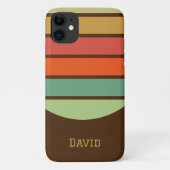 Gepersonaliseerde strepen Case-Mate iPhone case (Achterkant)