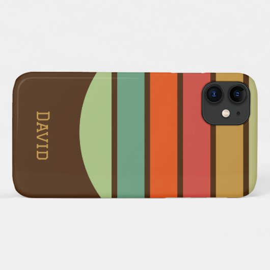 Gepersonaliseerde strepen Case-Mate iPhone case (Achterkant (horizontaal))