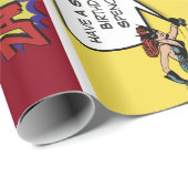 Gepersonaliseerde stripdag cadeaupapier (Rol Hoek)