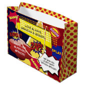 Gepersonaliseerde stripdag groot cadeauzakje (Achterkant Gekanteld)