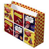 Gepersonaliseerde stripdag groot cadeauzakje (Voorkant Gekanteld)
