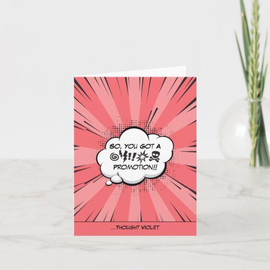 Gepersonaliseerde stripkunst kaart (Voorkant)