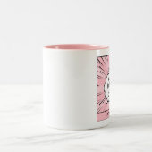 Gepersonaliseerde stripkunst tweekleurige koffiemok (Center)