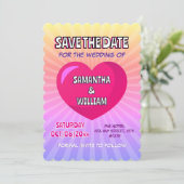 Gepersonaliseerde stripstijl slaat de datum op kaart (Staand voorkant)