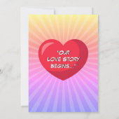 Gepersonaliseerde stripstijl slaat de datum op kaart (Achterkant)