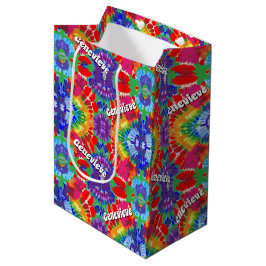 Gepersonaliseerde Stropdas-kleurstof Medium Cadeauzakje
