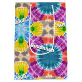 Gepersonaliseerde Stropdas-kleurstof Medium Cadeauzakje (Achterkant)