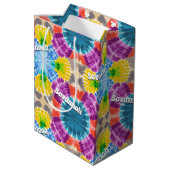 Gepersonaliseerde Stropdas-kleurstof Medium Cadeauzakje (Achterkant Gekanteld)