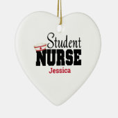 Gepersonaliseerde student Zuster Kerstmis Keramisch Ornament (Rechts)