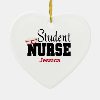 Gepersonaliseerde student Zuster Kerstmis Keramisch Ornament
