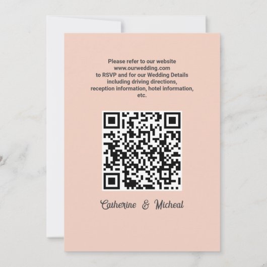 Gepersonaliseerde Studio Ghibli bruiloft uitnodigi Kaart (Achterkant)