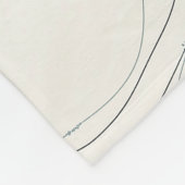 Gepersonaliseerde subtiele aardse toon vloeistofku fleece deken (Hoek)