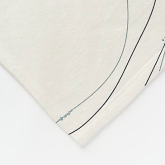 Gepersonaliseerde subtiele aardse toon vloeistofku fleece deken (Hoek)