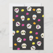 Gepersonaliseerde Sugar Skull verjaardagsfeestje Kaart (Achterkant)