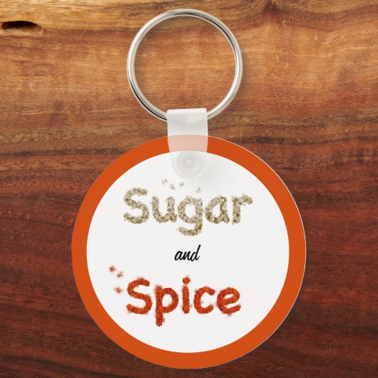 Gepersonaliseerde Sugar & Spice Paprika Chili Suga Sleutelhanger (Voorkant)