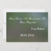 Gepersonaliseerde Suitup Wil je mijn groomsman zij Kaart (Achterkant)