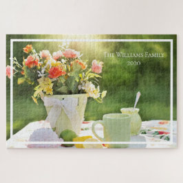 Gepersonaliseerde Summer Tea Party Legpuzzel