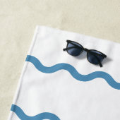 Gepersonaliseerde Sunny Dolphin Bliss Strandlaken (In situ)