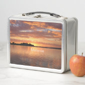 Gepersonaliseerde Sunset Lake Uitzicht Trinket (In situ)