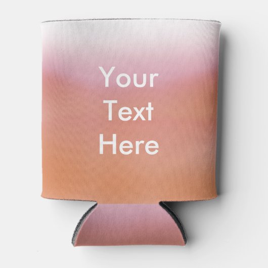 Gepersonaliseerde Sunset Ombre Fade Koelbox Blikjeskoeler (Voorkant)