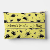 Gepersonaliseerde Sunshine Bee Gele Make-up Bag Etui (Achterkant)