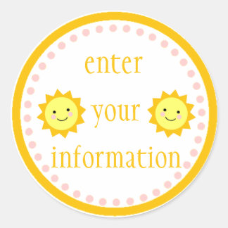 Gepersonaliseerde Sunshine Sticker