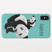 Gepersonaliseerde Super Cute Pandas - Changeable C Case-Mate iPhone Case (Achterkant (horizontaal))