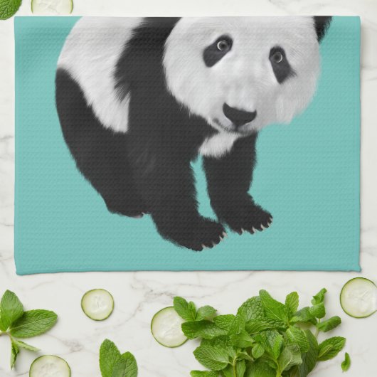 Gepersonaliseerde Super Cute Pandas - Changeable C Theedoek (Gevouwen)