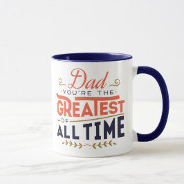 Gepersonaliseerde Super DAD / Grootste DAD aller t Mok