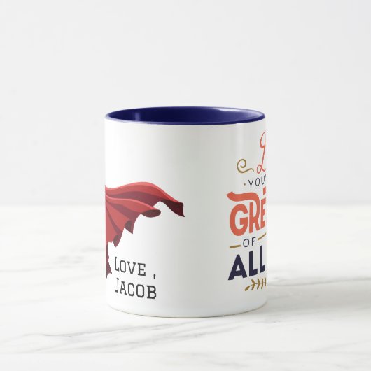 Gepersonaliseerde Super DAD / Grootste DAD aller t Mok (Midden)