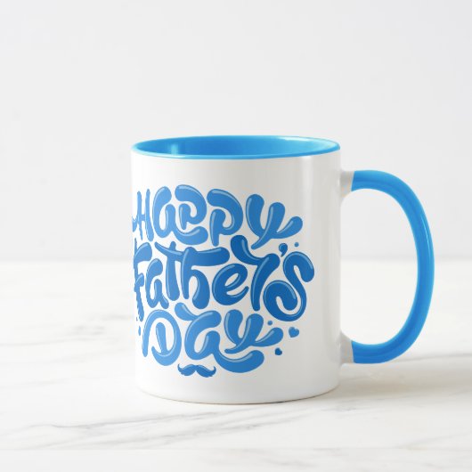 Gepersonaliseerde Super DAD / Happy Vaderdag Mok (Rechts)