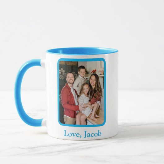 Gepersonaliseerde Super DAD / Happy Vaderdag Mok (Links)