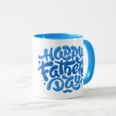 Gepersonaliseerde Super DAD / Happy Vaderdag Mok (Voorkant rechts)