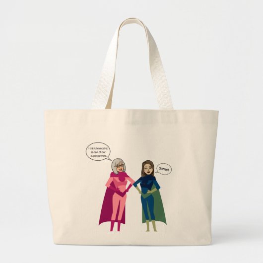 Gepersonaliseerde Super Friends Canvas tas (Voorkant)