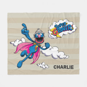 Gepersonaliseerde  Super Grover Fleece Deken