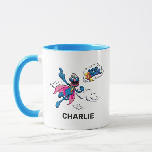 Gepersonaliseerde Super Grover Mok (Links)