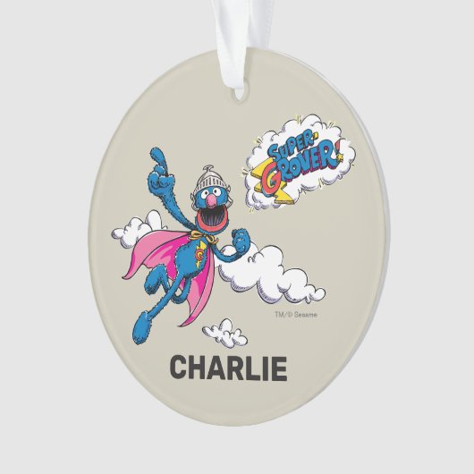 Gepersonaliseerde  Super Grover Ornament (voorkant)