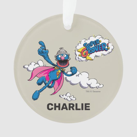 Gepersonaliseerde  Super Grover Ornament (voorkant)