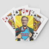 Gepersonaliseerde Superdad Speelkaarten (Achterkant)