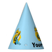 Gepersonaliseerde Superhero Bee cartoon Party Pet Feesthoedjes (Links)