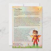 Gepersonaliseerde Superhero Kindness Letter Printa Kaart (Voorkant)
