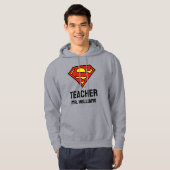 Gepersonaliseerde Superman-Logo Hoodie (Voorkant volledig)