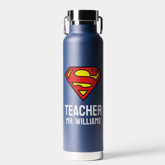Gepersonaliseerde Superman-Logo Waterfles (Voorkant)