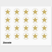 Gepersonaliseerde Superstar Teacher Reward Ronde Sticker (Vel)