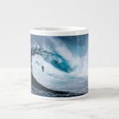 Gepersonaliseerde Surfer Coffee Cup Surfing Grote Koffiekop (Voorkant)